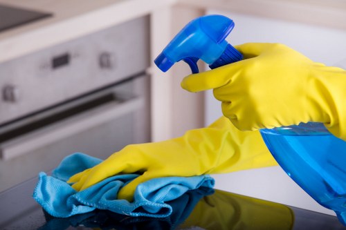Fresh clean curtains improving a bright interior space